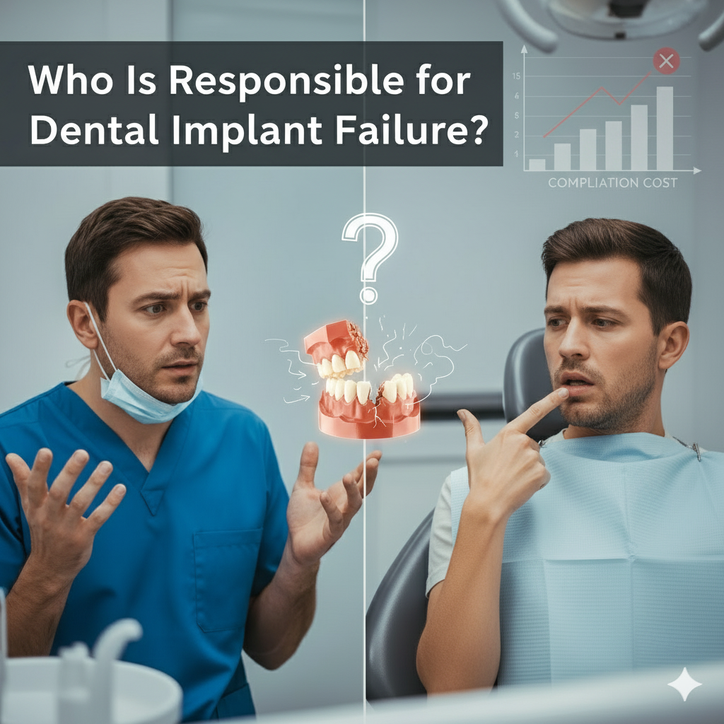 who is responsible for dental implant failure